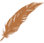 petite plume marron
